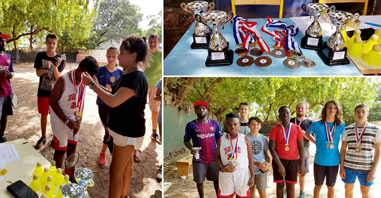 Les champions du badminton